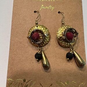Shira Leah Chicago Jewelry Gold Tone Drop‎ Dangle Earrings